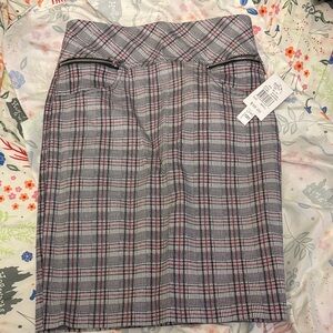 Plaid Pencil Skirt